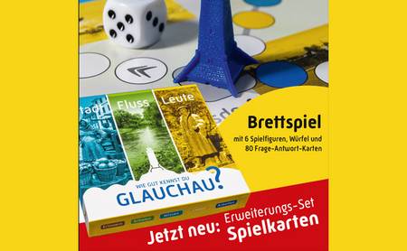 Brettspiel "Glauchau - Stadt . Fluss . Leute"