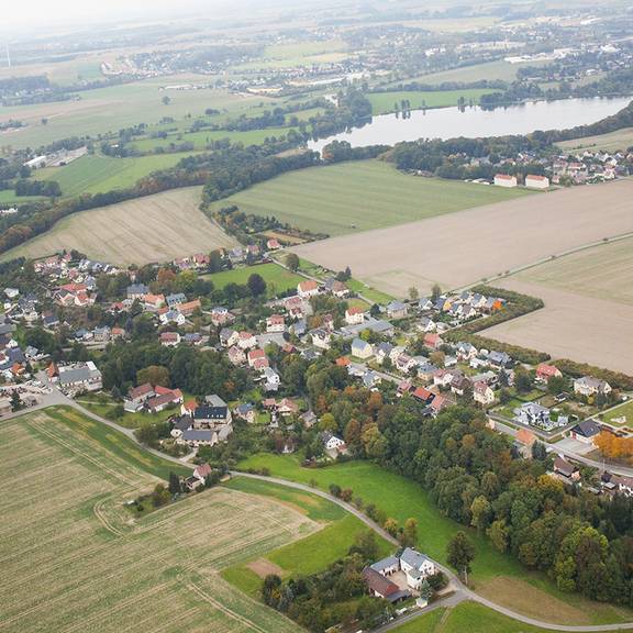 Blick auf Wernsdorf